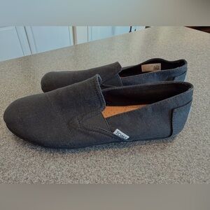 TOMS Black Slip-On Loafers